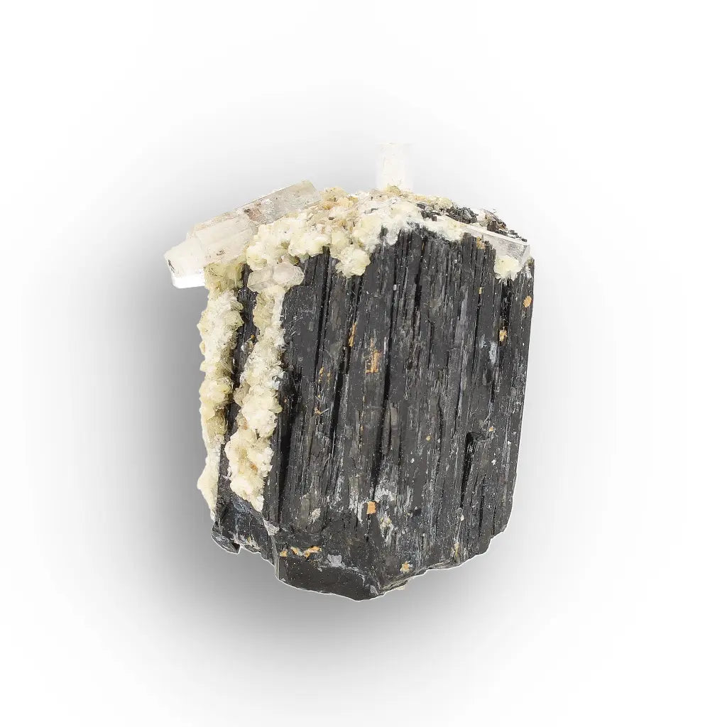 Black Tourmaline with Muscovite & Goshenite from Namibia