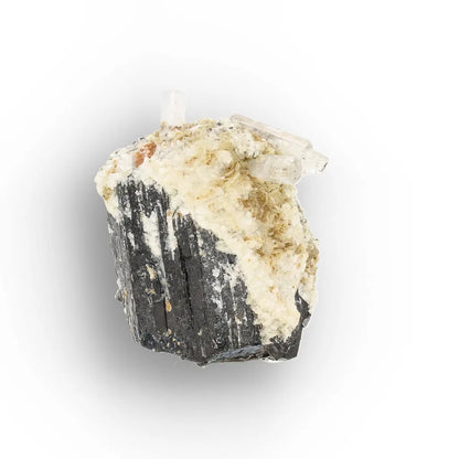 Black Tourmaline with Muscovite & Goshenite from Namibia