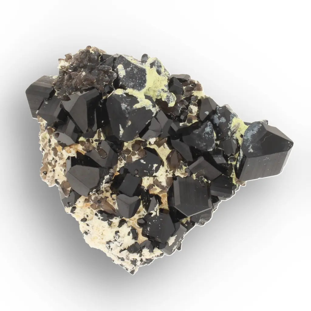 Black Tourmaline on Feldspar from Namibia