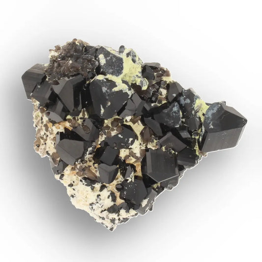 Black Tourmaline on Feldspar from Namibia