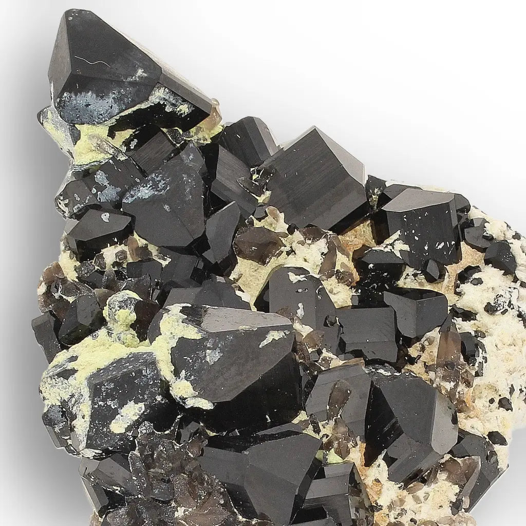 Black Tourmaline on Feldspar from Namibia