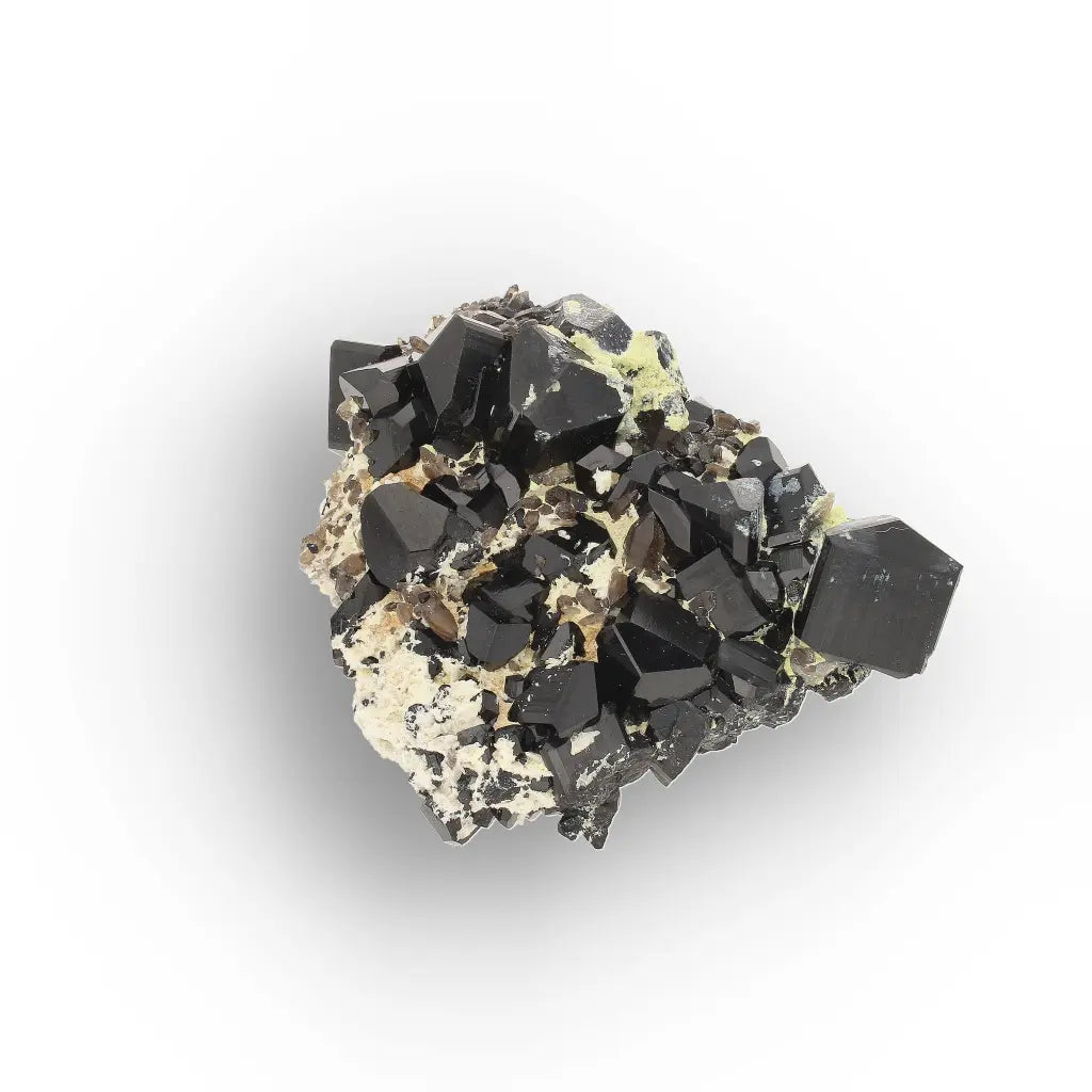 Black Tourmaline on Feldspar from Namibia
