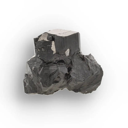 Black Tourmaline with Smoky Quartz & Hyalite Opal from Namibia