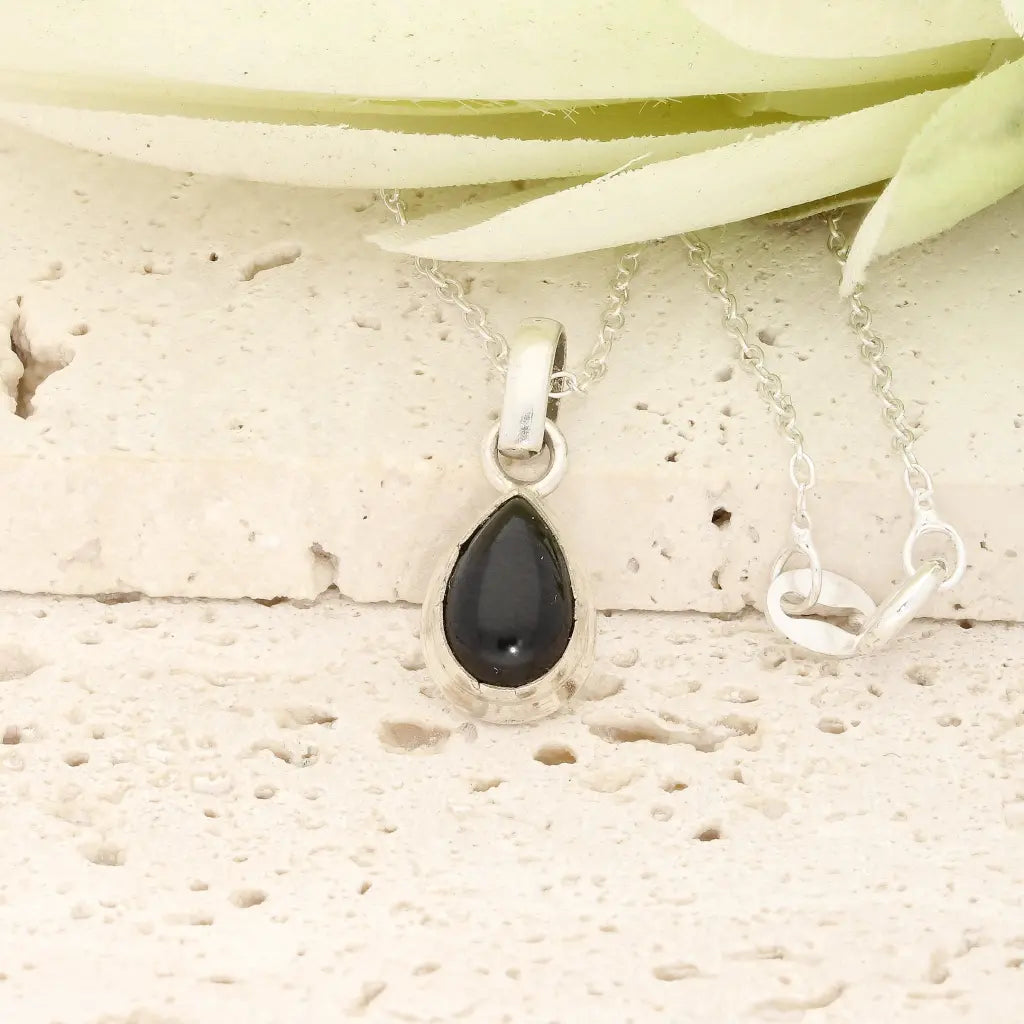 Get your Eclipse Black Onyx Necklace in Sterling Silver online now or in store at Forever Gems in Franschhoek, South Africa