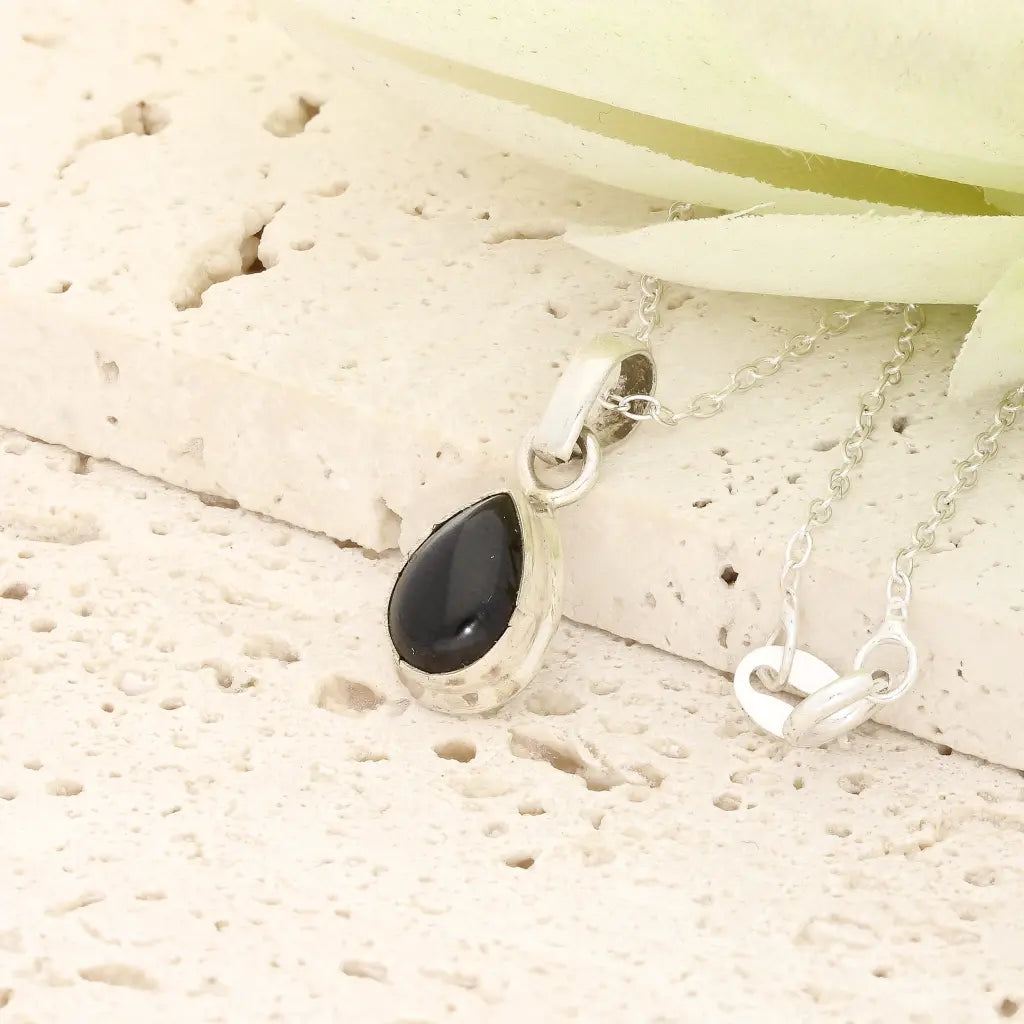 Get your Eclipse Black Onyx Necklace in Sterling Silver online now or in store at Forever Gems in Franschhoek, South Africa