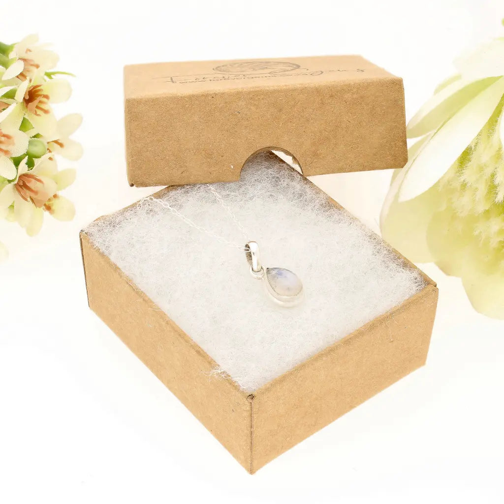 Get your Celestial Whisper Rainbow Moonstone Necklace in Sterling Silver online now or in store at Forever Gems in Franschhoek, South Africa