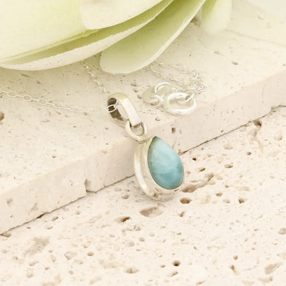 Get your Caribbean Serenity Larimar Necklace in Sterling Silver online now or in store at Forever Gems in Franschhoek, South Africa