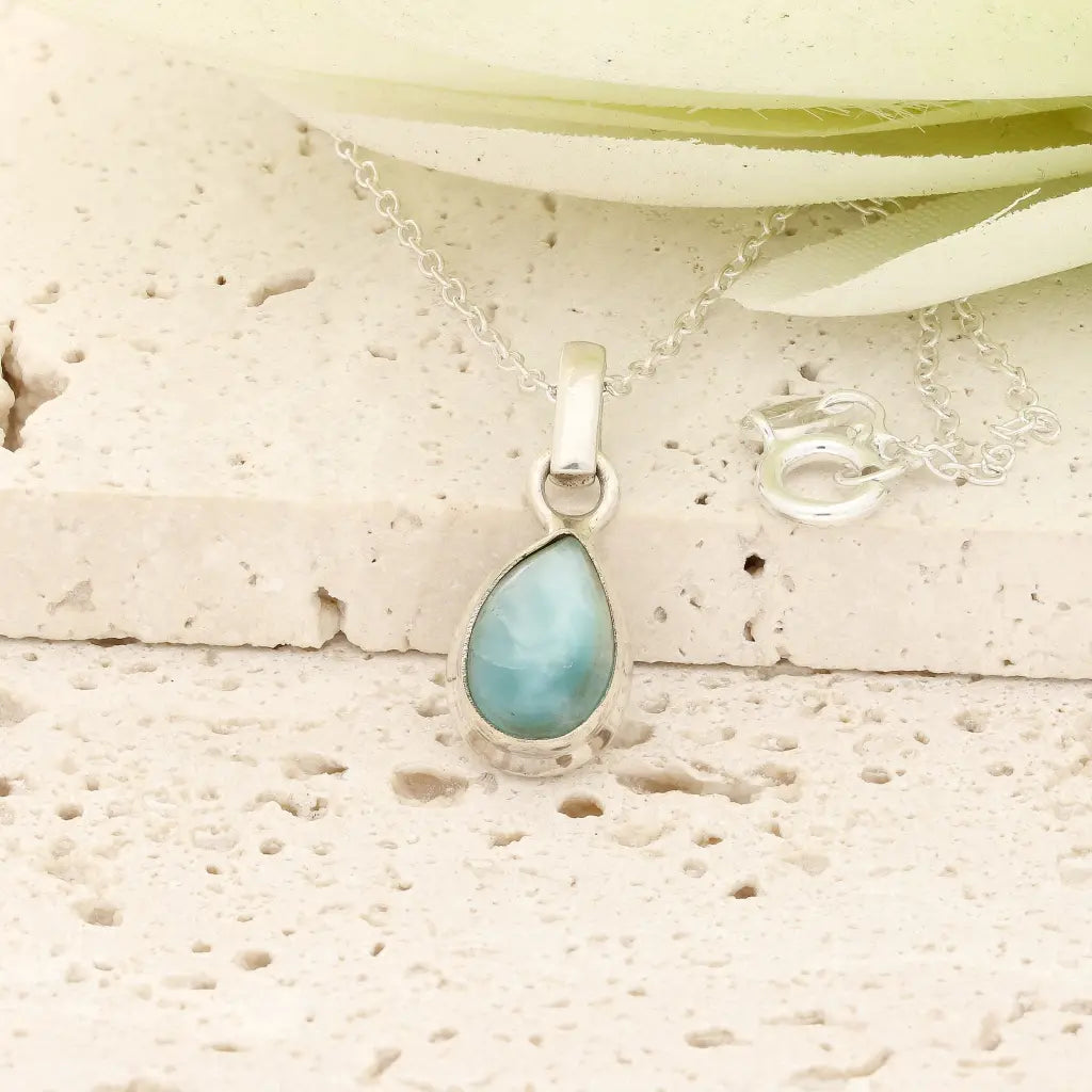 Get your Caribbean Serenity Larimar Necklace in Sterling Silver online now or in store at Forever Gems in Franschhoek, South Africa