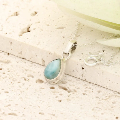 Get your Caribbean Serenity Larimar Necklace in Sterling Silver online now or in store at Forever Gems in Franschhoek, South Africa