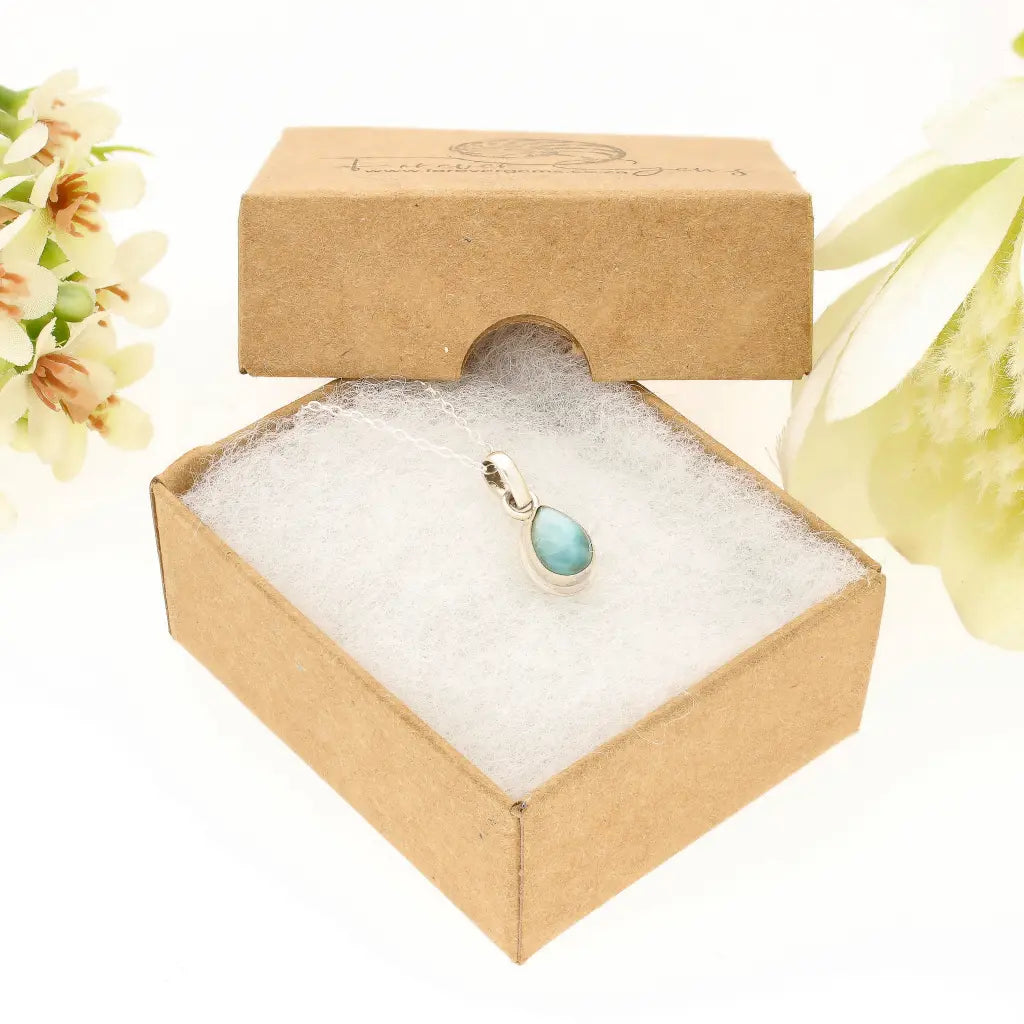 Get your Caribbean Serenity Larimar Necklace in Sterling Silver online now or in store at Forever Gems in Franschhoek, South Africa