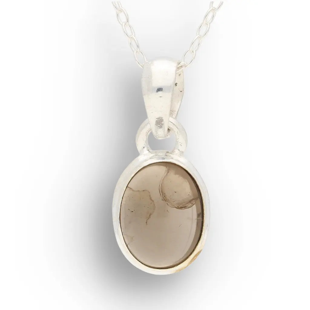 Get your Sterling Silver Smoky Quartz Oval Necklace online now or in store at Forever Gems in Franschhoek, South Africa
