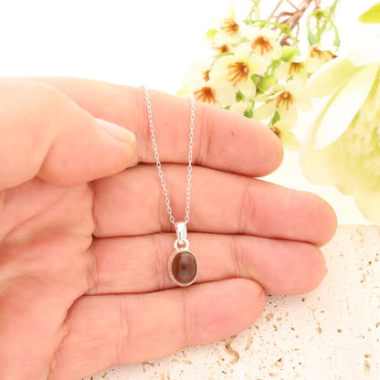 Get your Sterling Silver Smoky Quartz Oval Necklace online now or in store at Forever Gems in Franschhoek, South Africa