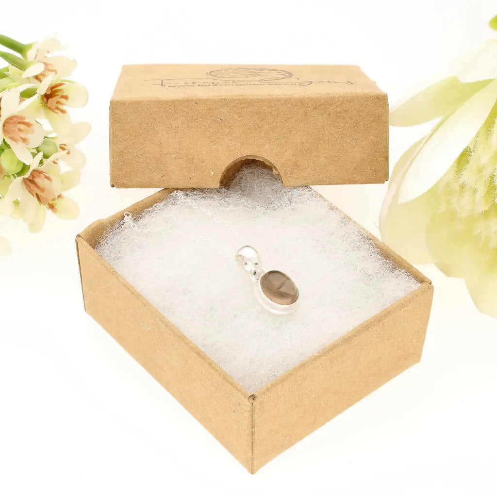 Get your Sterling Silver Smoky Quartz Oval Necklace online now or in store at Forever Gems in Franschhoek, South Africa