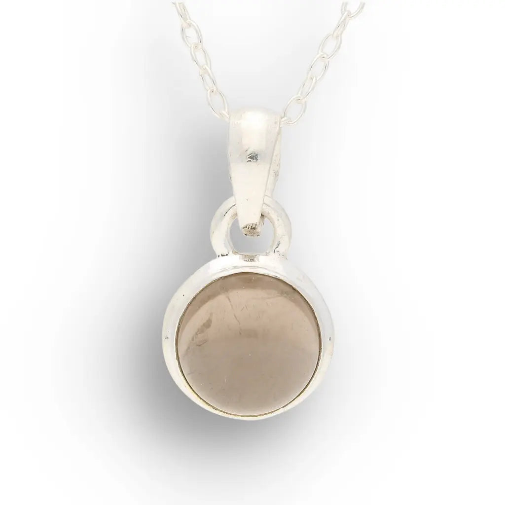 Get your Sterling Silver Smoky Quartz Round Necklace online now or in store at Forever Gems in Franschhoek, South Africa