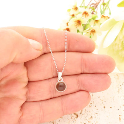 Get your Sterling Silver Smoky Quartz Round Necklace online now or in store at Forever Gems in Franschhoek, South Africa