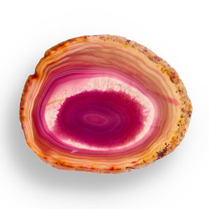 Get your Pink Dyed Agate Slice – Slice of Sweet Serenity online now or in store at Forever Gems in Franschhoek, South Africa