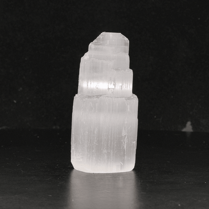 Get your Satin Spar Tower – 6cm Glow of Calm online now or in store at Forever Gems in Franschhoek, South Africa