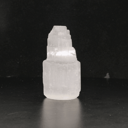 Get your Satin Spar Tower – 6cm Glow of Calm online now or in store at Forever Gems in Franschhoek, South Africa