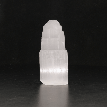 Get your Satin Spar Tower – 6cm Glow of Calm online now or in store at Forever Gems in Franschhoek, South Africa