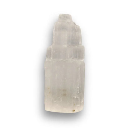 Get your Satin Spar Tower – 10cm Peaceful Energy Pillar online now or in store at Forever Gems in Franschhoek, South Africa