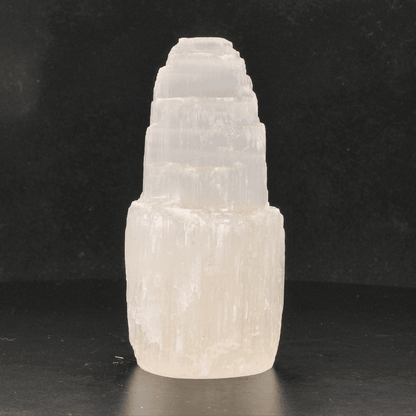 Get your Satin Spar Tower – 10cm Peaceful Energy Pillar online now or in store at Forever Gems in Franschhoek, South Africa