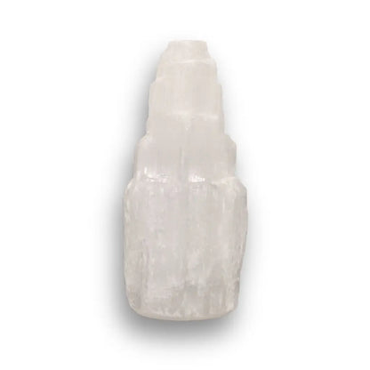 Get your Satin Spar Tower – 10cm Peaceful Energy Pillar online now or in store at Forever Gems in Franschhoek, South Africa