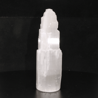 Get your Satin Spar Tower – 15cm Light Beam of Serenity online now or in store at Forever Gems in Franschhoek, South Africa
