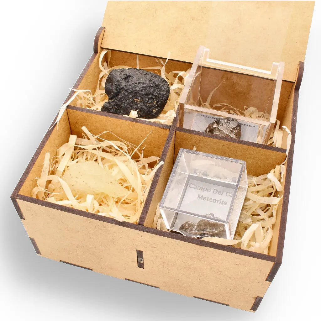 Get your Cosmic Impact Collection - Meteorite & Tektite Gift Box online now or in store at Forever Gems in Franschhoek, South Africa