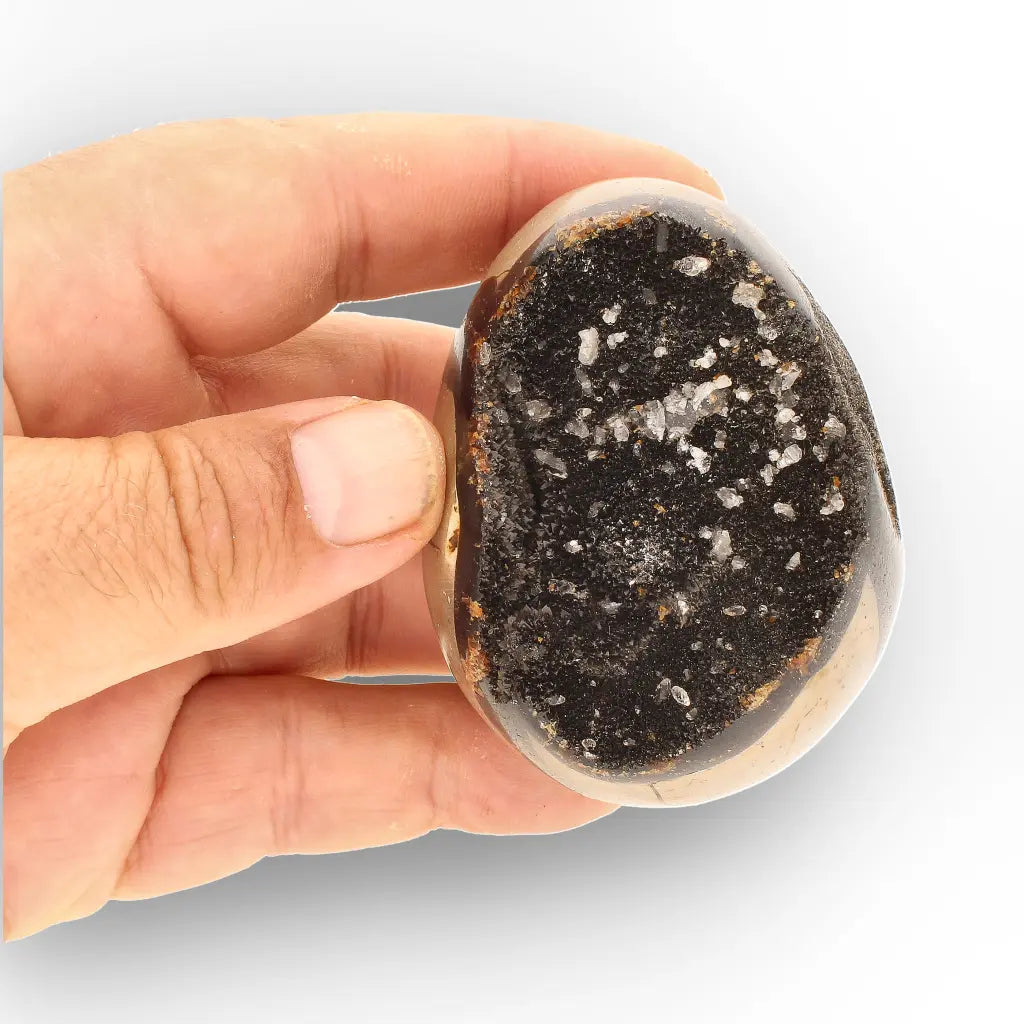 Get your Ancient Septarian Dragon Egg – Natural Crystal from Prehistoric Seas online now or in store at Forever Gems in Franschhoek, South Africa