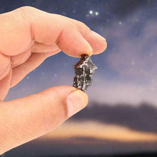 Get your 15g Campo del Cielo Meteorite - Genuine Ancient Iron Nickel Space Fragment online now or in store at Forever Gems in Franschhoek, South Africa