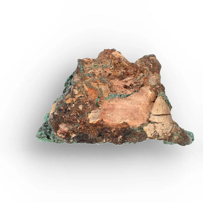 Aragonite on Botryoidal Malachite from the Katanga Copperbelt, DRC