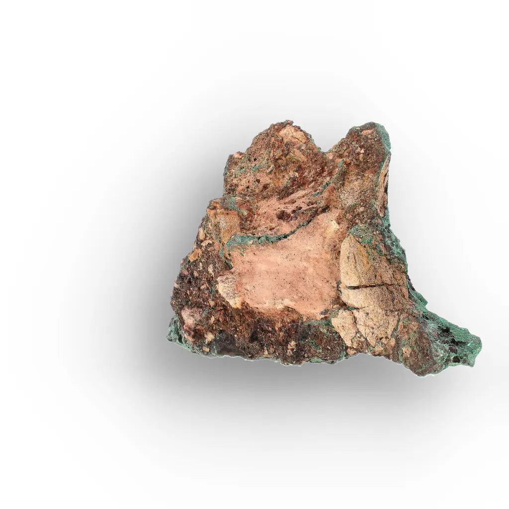 Aragonite on Botryoidal Malachite from the Katanga Copperbelt, DRC