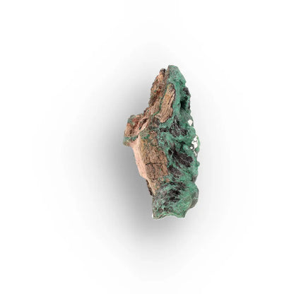 Aragonite on Botryoidal Malachite from the Katanga Copperbelt, DRC