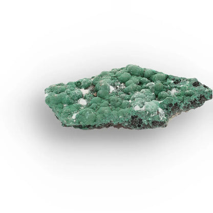 Aragonite on Botryoidal Malachite from the Katanga Copperbelt, DRC