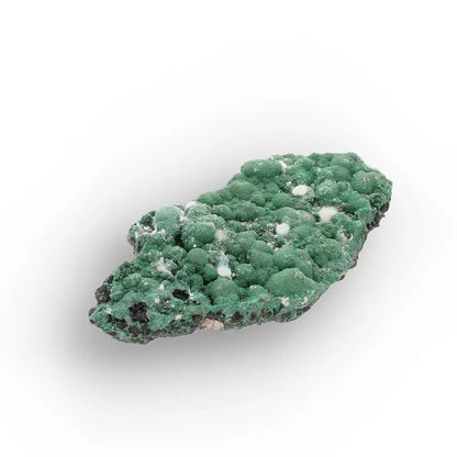 Aragonite on Botryoidal Malachite from the Katanga Copperbelt, DRC