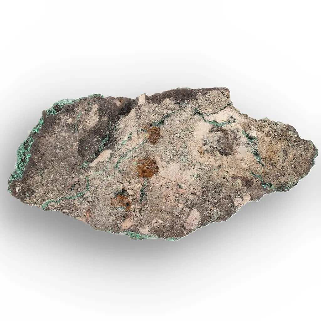 Aragonite on Botryoidal Malachite from the Katanga Copperbelt, DRC