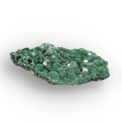Aragonite on Botryoidal Malachite from the Katanga Copperbelt, DRC