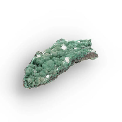 Aragonite on Botryoidal Malachite from the Katanga Copperbelt, DRC