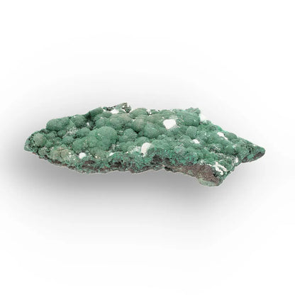 Aragonite on Botryoidal Malachite from the Katanga Copperbelt, DRC