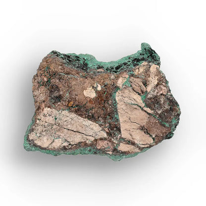 Aragonite on Botryoidal Malachite from the Katanga Copperbelt, DRC