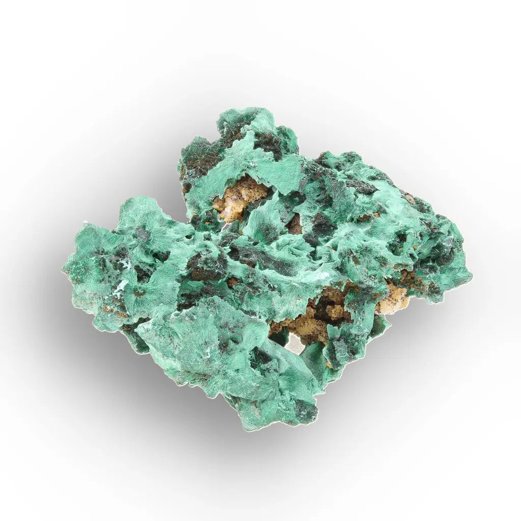 Fibrous Malachite Rosette Specimen from the Katanga Copperbelt, DRC