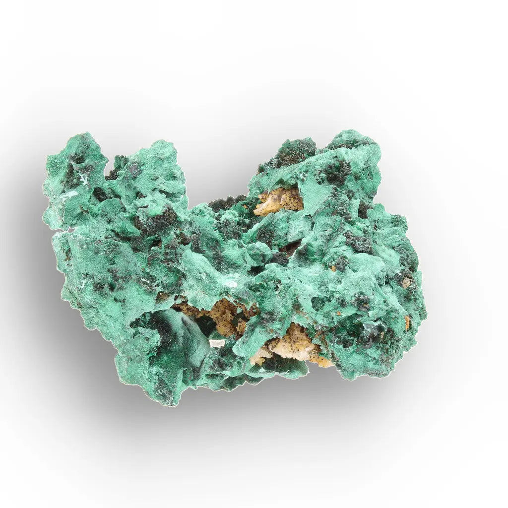 Fibrous Malachite Rosette Specimen from the Katanga Copperbelt, DRC