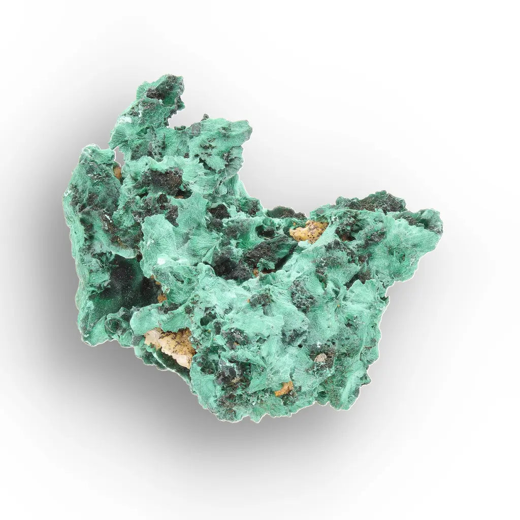 Fibrous Malachite Rosette Specimen from the Katanga Copperbelt, DRC