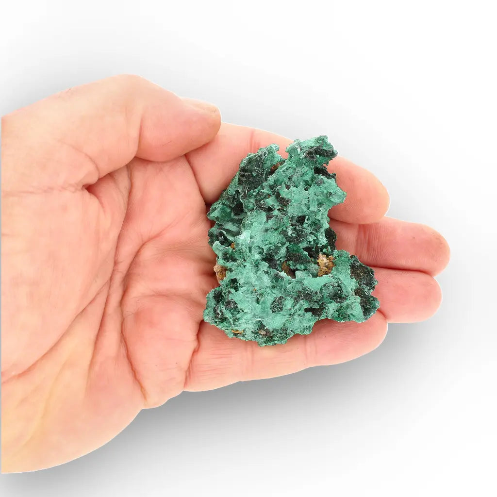 Fibrous Malachite Rosette Specimen from the Katanga Copperbelt, DRC