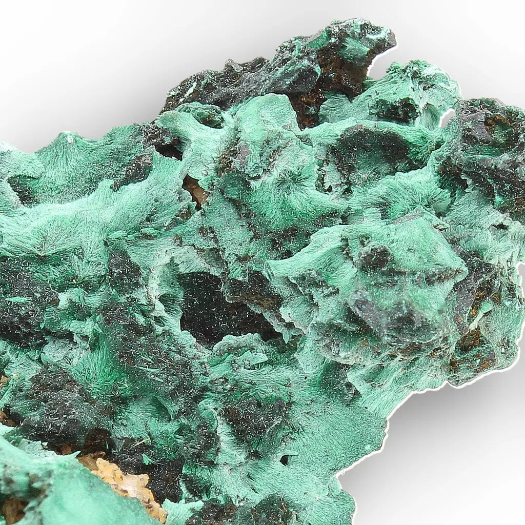 Fibrous Malachite Rosette Specimen from the Katanga Copperbelt, DRC