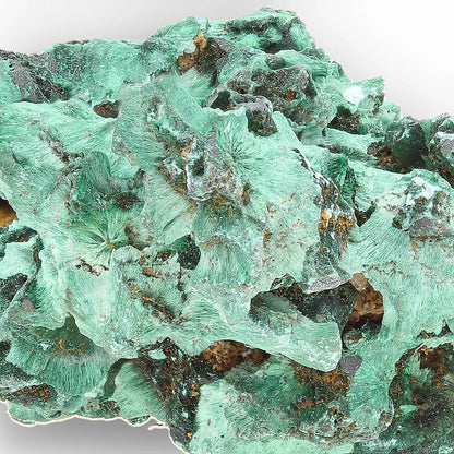 Fibrous Malachite Rosette Specimen from the Katanga Copperbelt, DRC