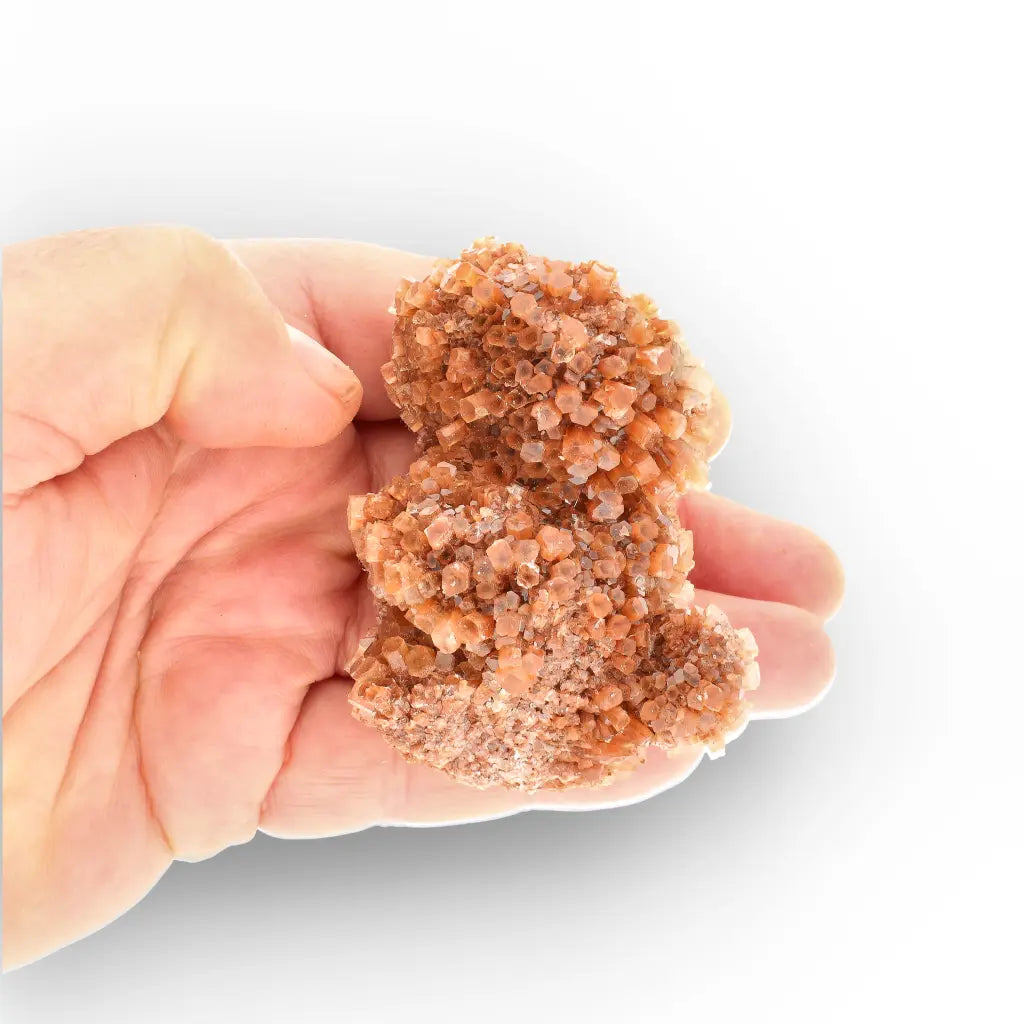 Get your Large Aragonite Star Cluster with Rich Cinnamon Crystal Growth online now or in store at Forever Gems in Franschhoek, South Africa