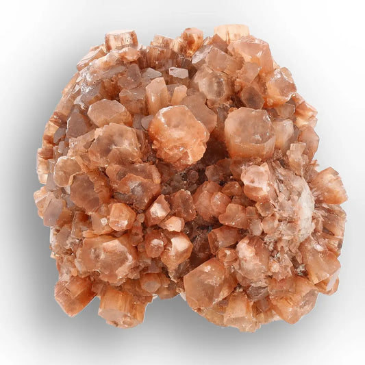 Get your Large Aragonite Star Cluster with Peach Crystal Growth online now or in store at Forever Gems in Franschhoek, South Africa