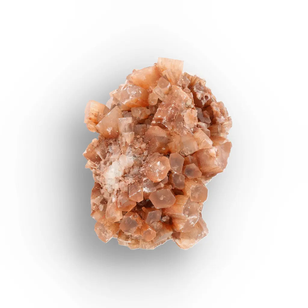 Get your Large Aragonite Star Cluster with Peach Crystal Growth online now or in store at Forever Gems in Franschhoek, South Africa