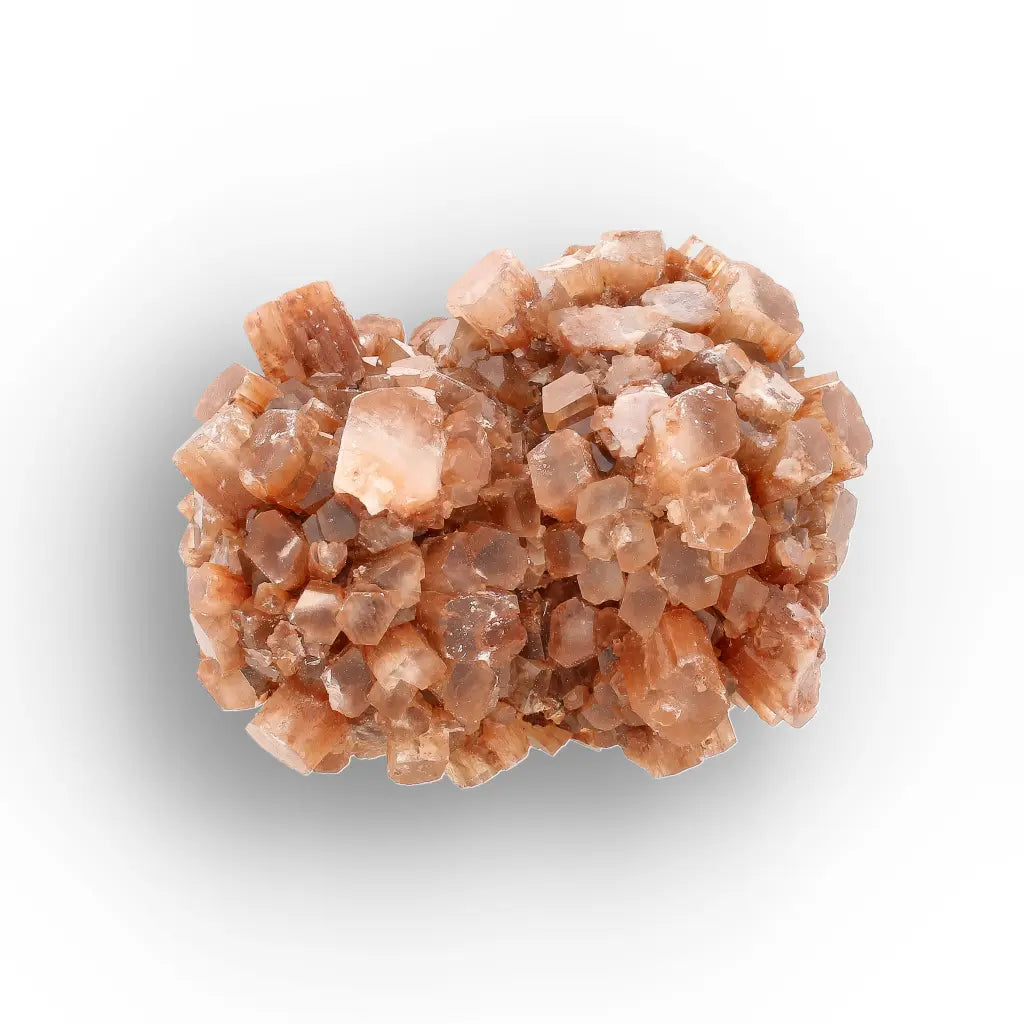 Get your Large Aragonite Star Cluster with Peach Crystal Growth online now or in store at Forever Gems in Franschhoek, South Africa